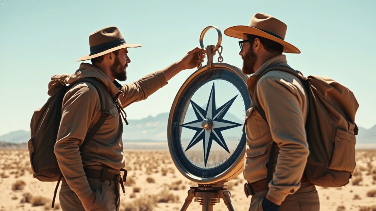 قطب‌نمای آنلاین در وب سایت onlinecompass.net