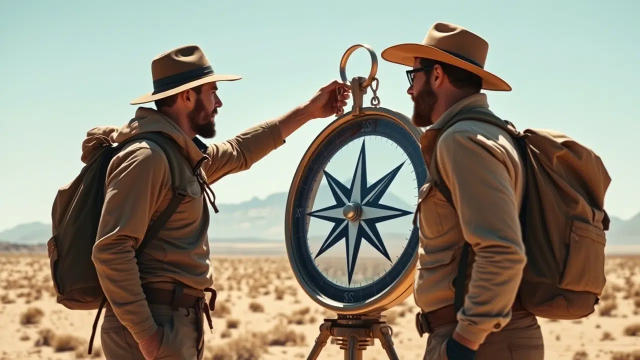 قطب‌نمای آنلاین در وب سایت onlinecompass.net